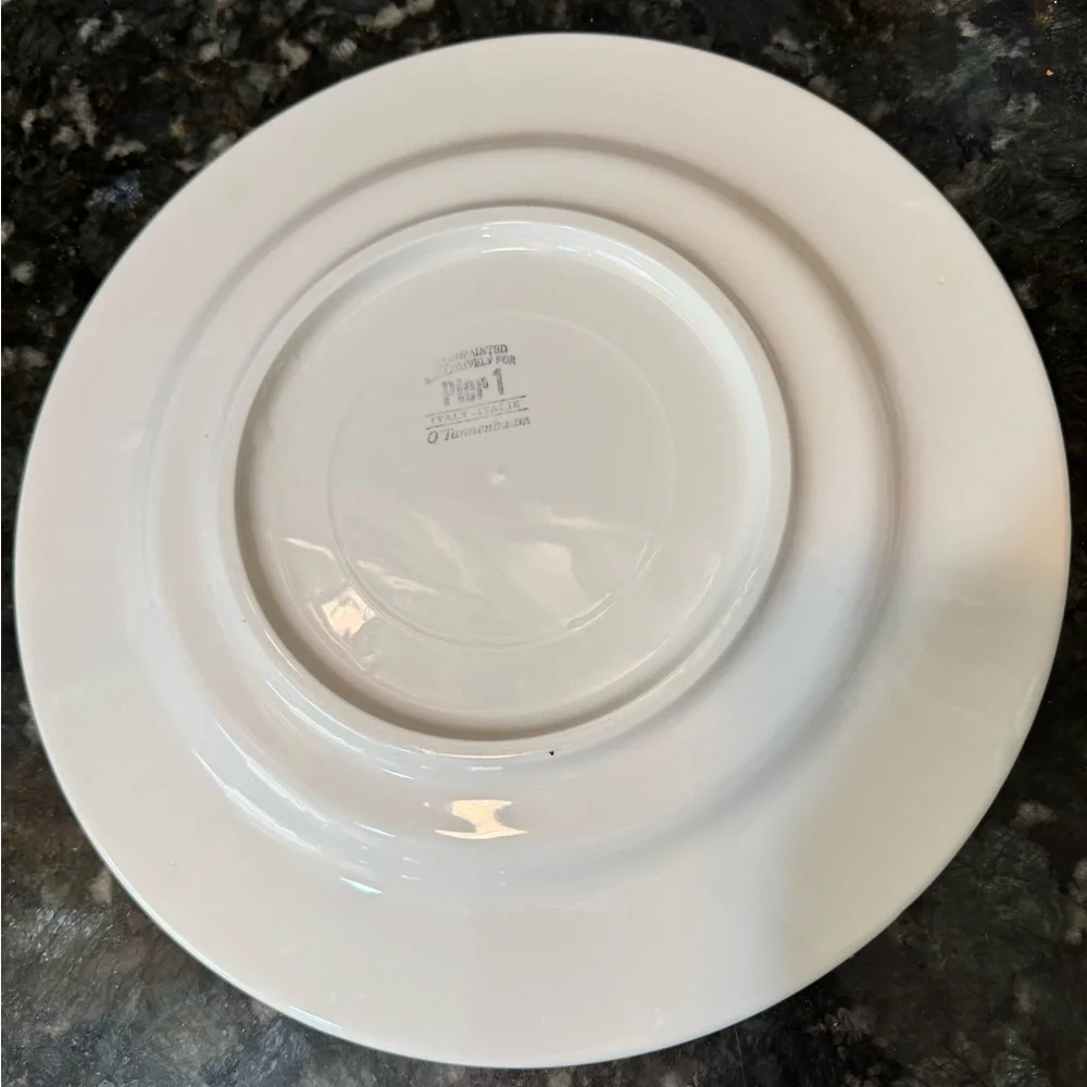 Pier 1 O’Tannenbaum charger plate.